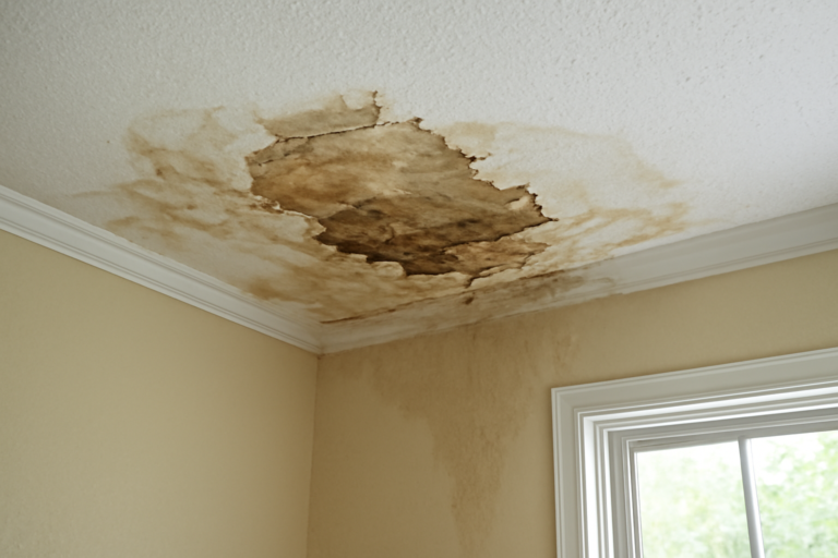 Ceiling Drywall Water Damage Restoration