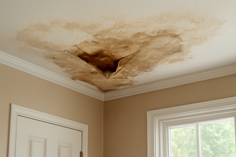 Ceiling Water Damage Repair