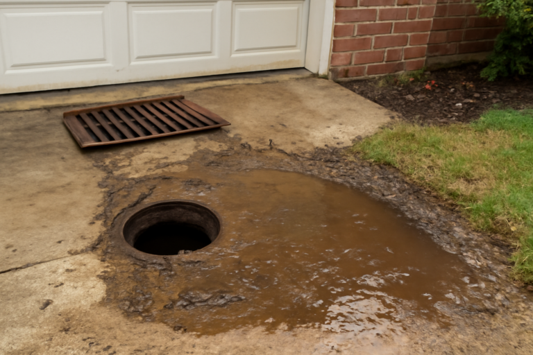 Clogged Drain Water Removal