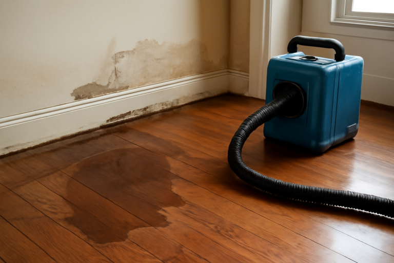 Hardwood Floor Water Extraction