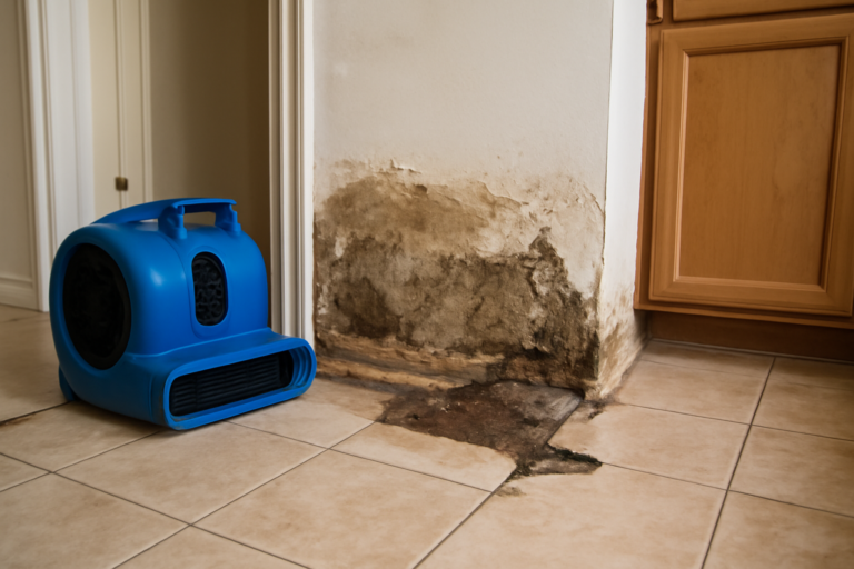 High-Velocity Air Mover Drying