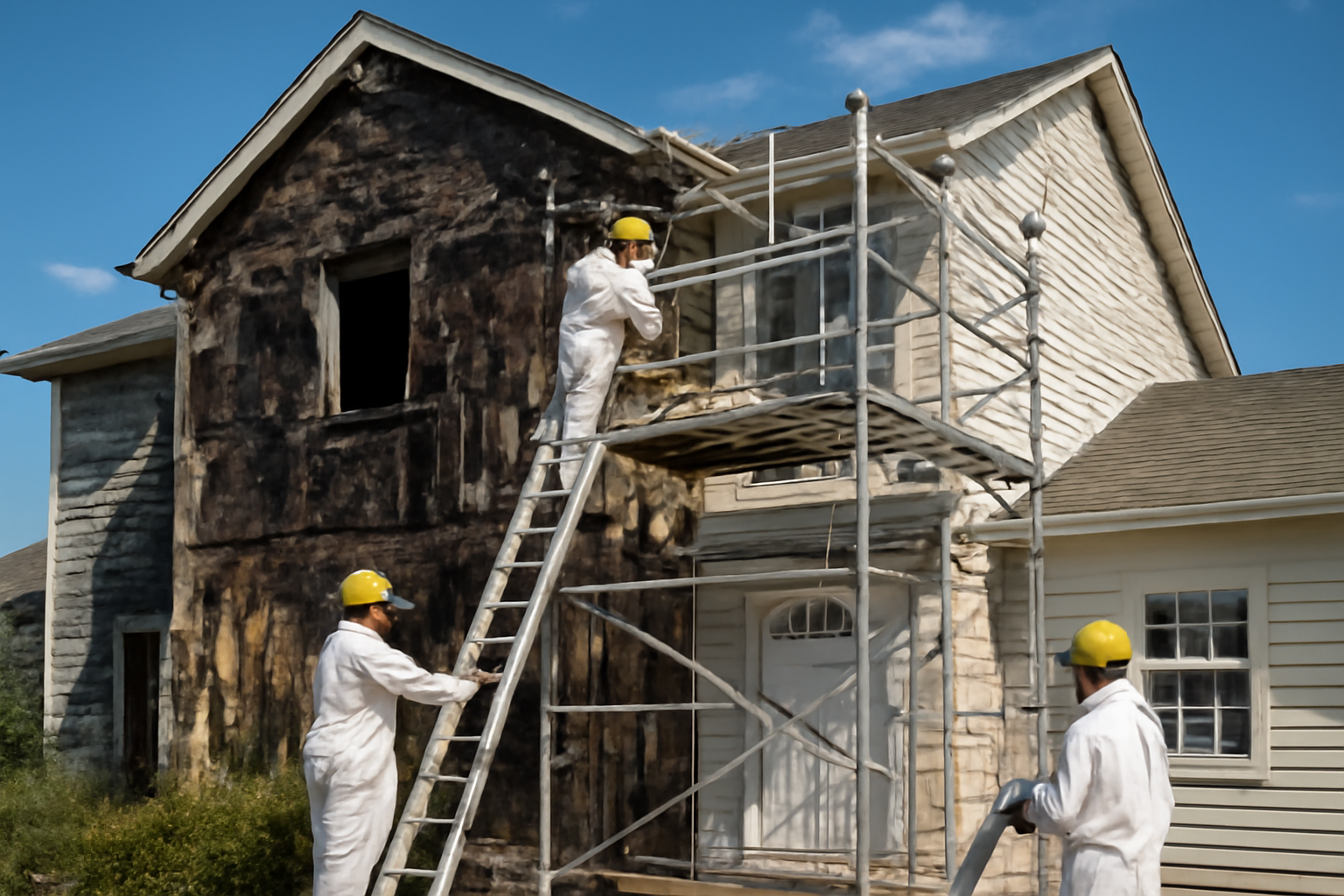 Fire damage restoration service