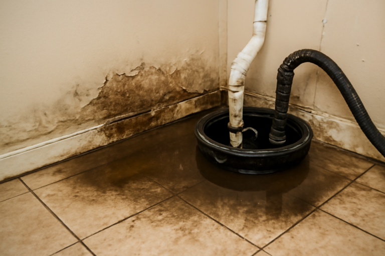Sump Pump Overflow Water Removal